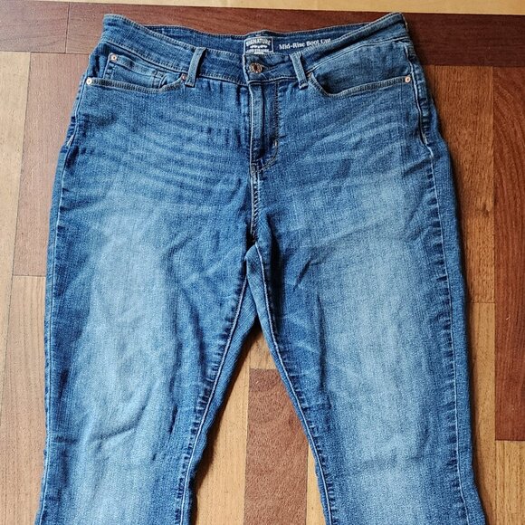 Signature by Levi Strauss Gold Label Mid-Rise Boot Cut Jeans Size 31 - Picture 2 of 16